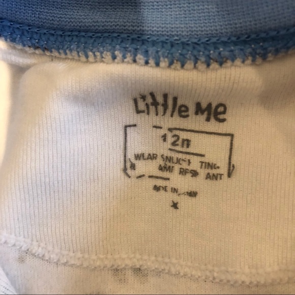 Little Me Footless Sleeper - 12mo - Picture 3 of 3